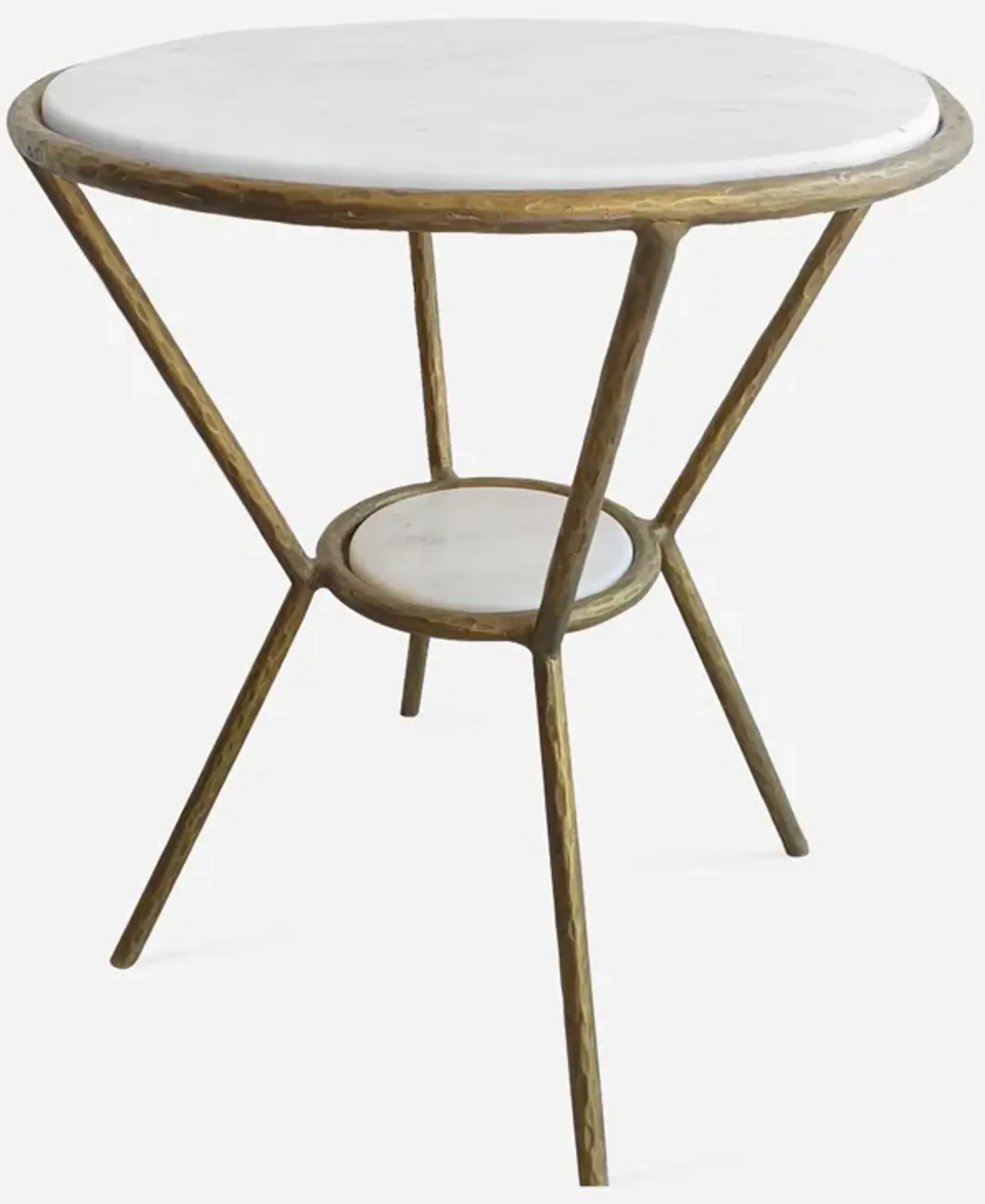 Refuge Round White Side Table