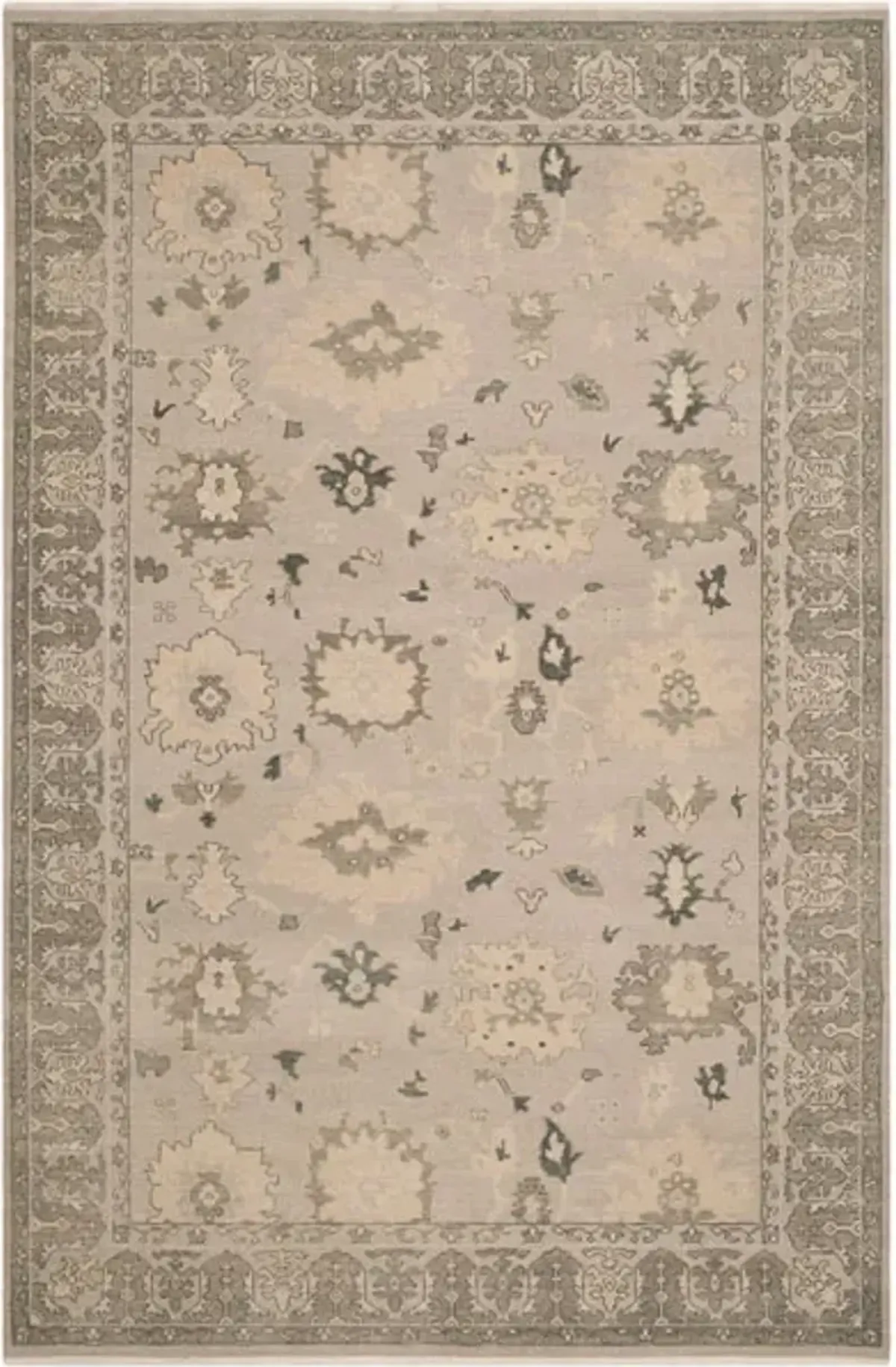 OUSHAK 889 Silver  9' X 12' Large Rectangle Rug