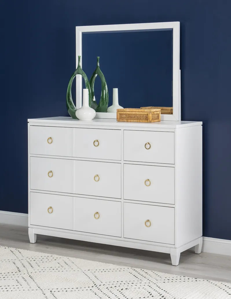 Summerland White Dresser White Finish