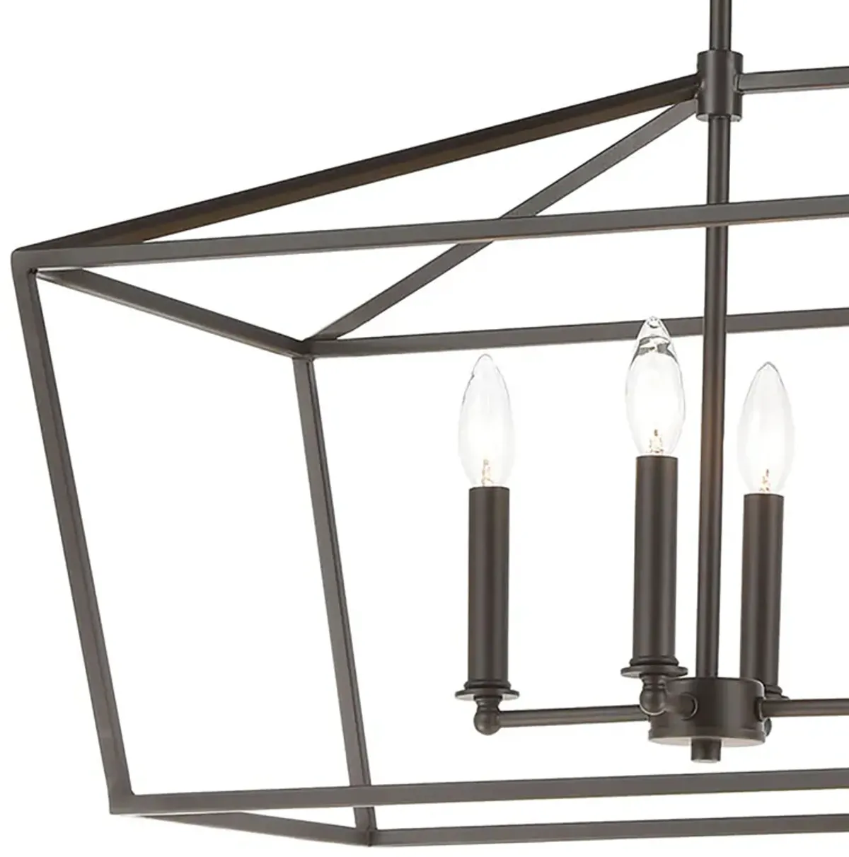 Fairfax 36" Wide 7-Light Linear Chandelier - Oil Rubbed Bronze