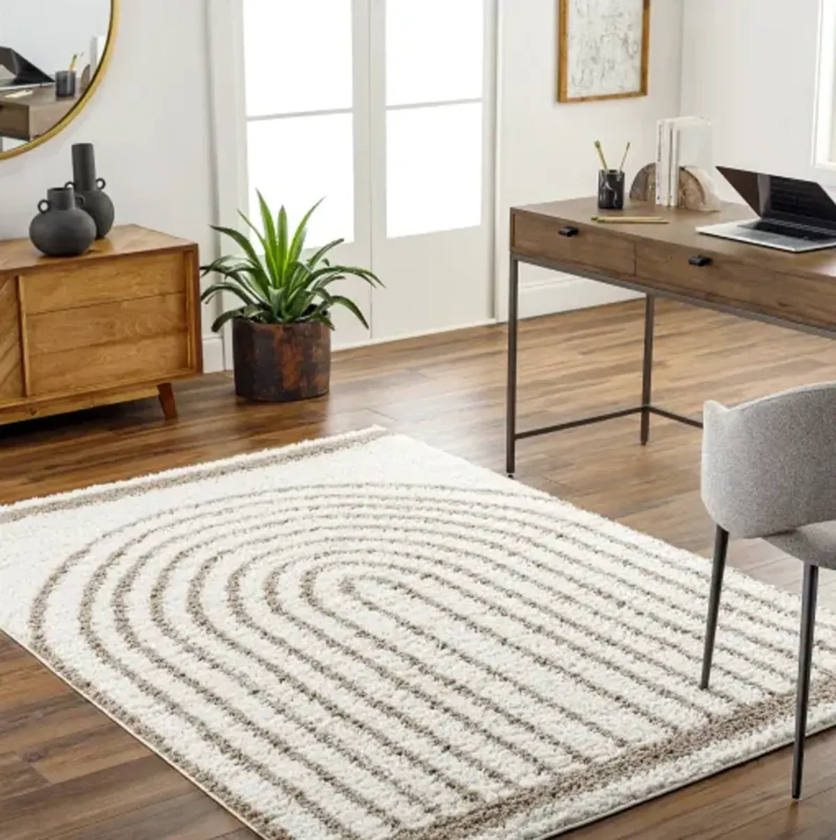 Birmingham BMM-2315 6'7" x 9' Machine Woven Rug