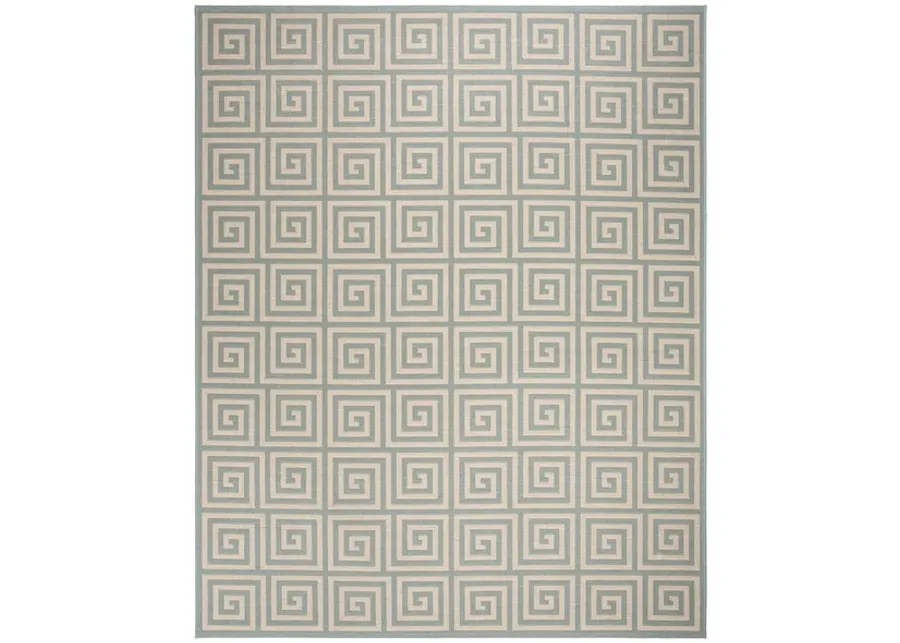 LINDEN 129 Collection LND129L-9 Cream / Aqua 9' X 12'