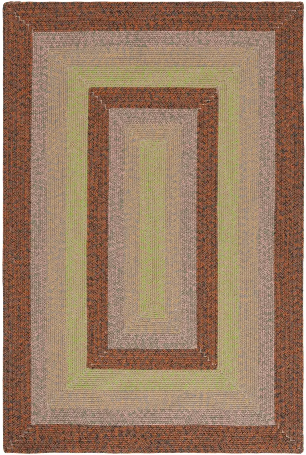 BRAIDED 320 DARK BROWN  8' x 10' Large Rectangle Rug