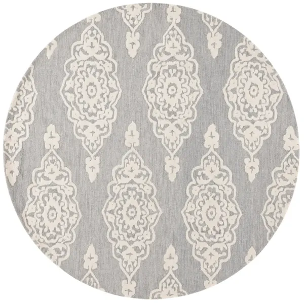 EBONY Hand Tufted 6' x 6' Round area rug