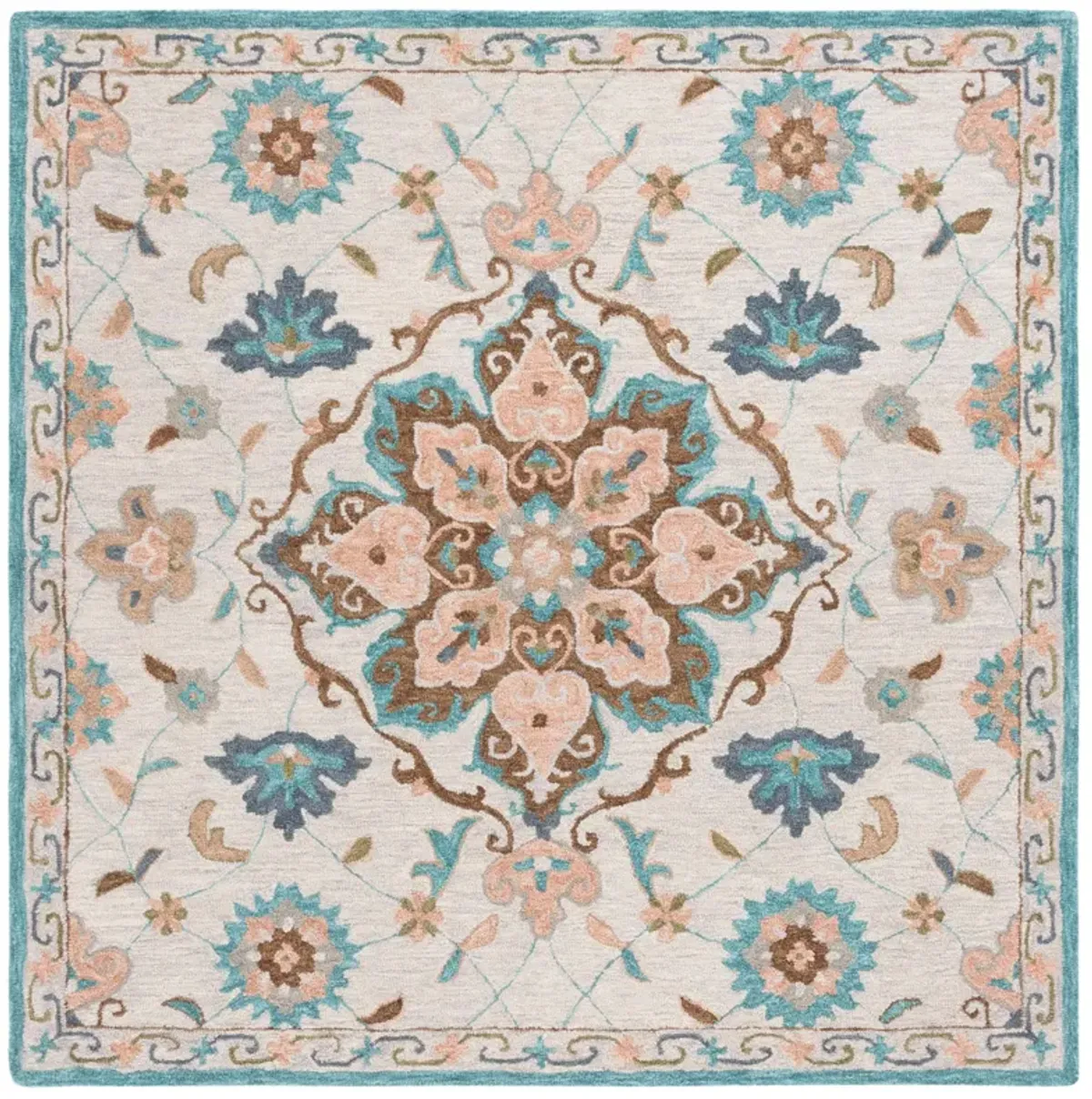 BLOSSOM Hand Tufted 6' x 6' Square area rug