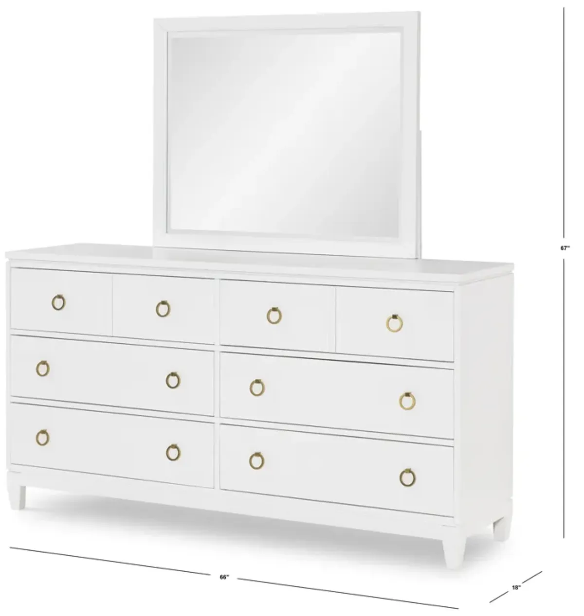 Summerland (White) Dresser