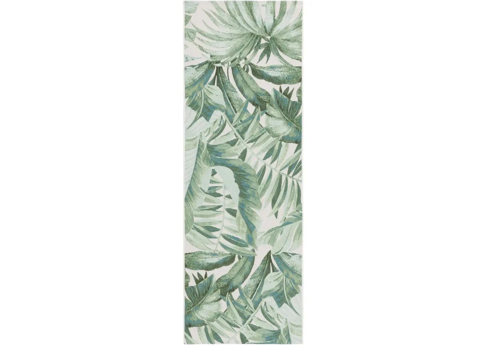 BARBADOS 598 Green 2'-8' x 10'-5' Runner Rug