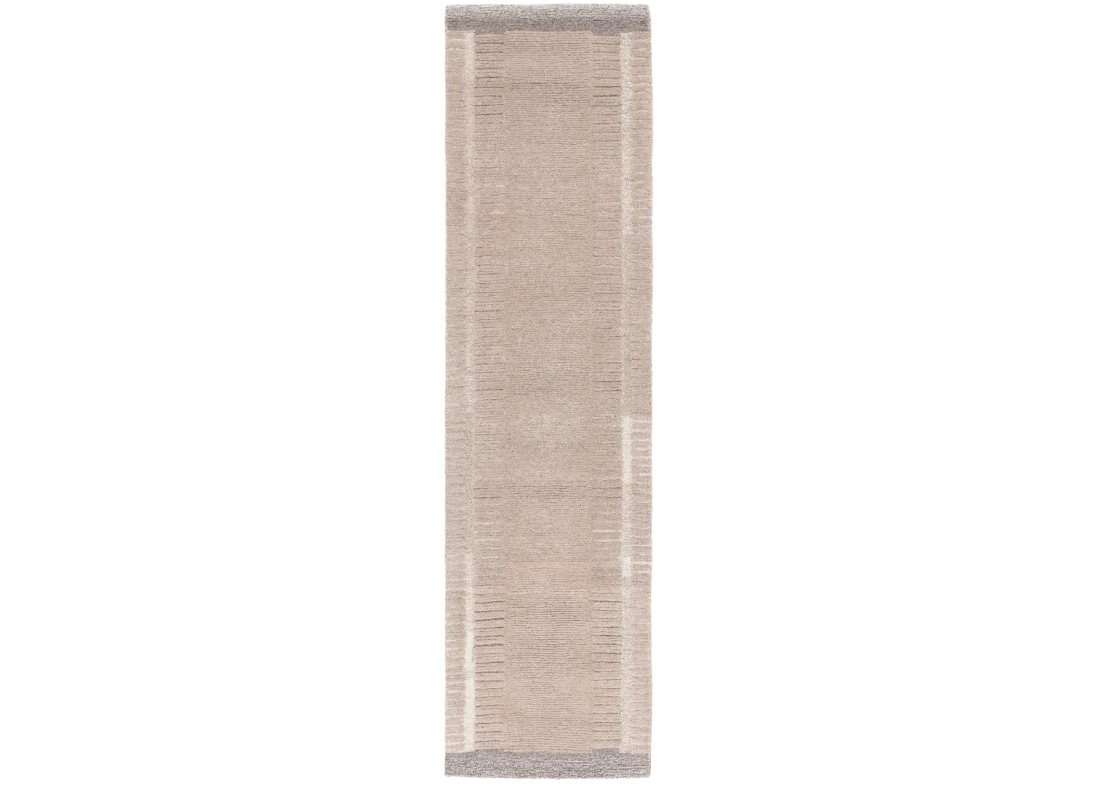 EBONY 607 BEIGE  2'-3' x 9' Runner Rug