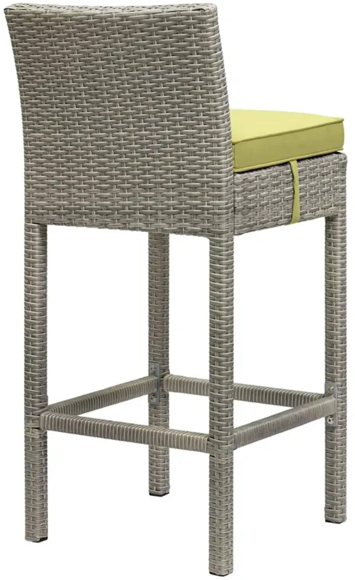 Conduit Bar Stool Outdoor Patio Wicker Rattan Set of 2