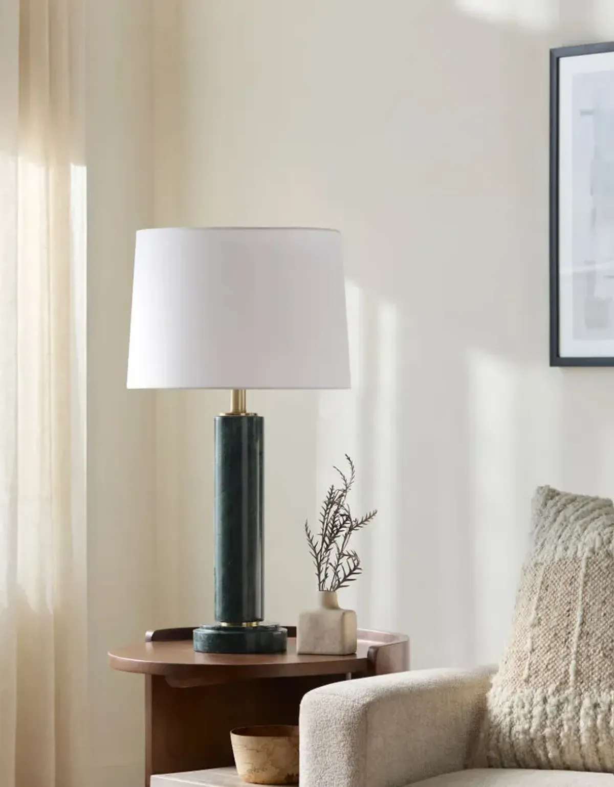 Marzia MZI-013 28"H x 13"W x 13"D Accent Table Lamp