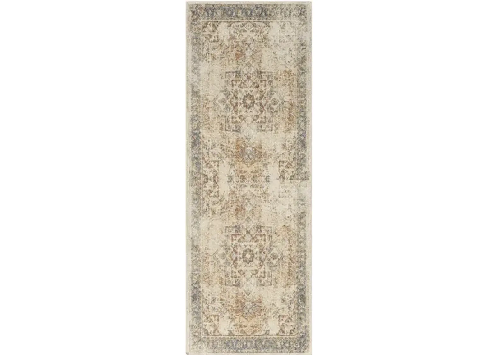 Lillian LLL-2317 2'7" x 7'3" Machine Woven Rug