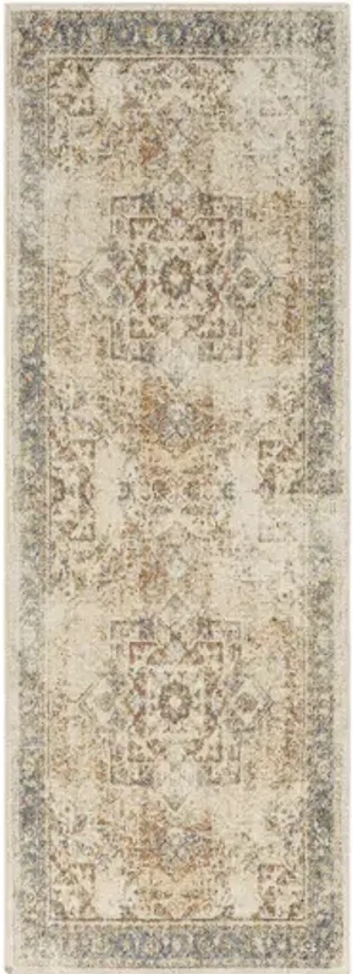 Lillian LLL-2317 2'7" x 7'3" Machine Woven Rug