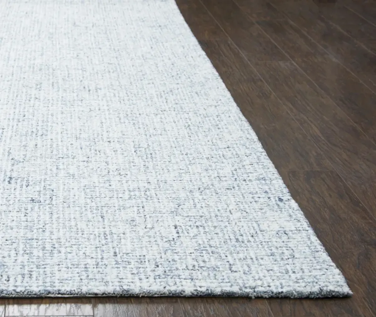 Brindleton Blue/Natural Tweed Wool 3' x 5' Rectangle Rug