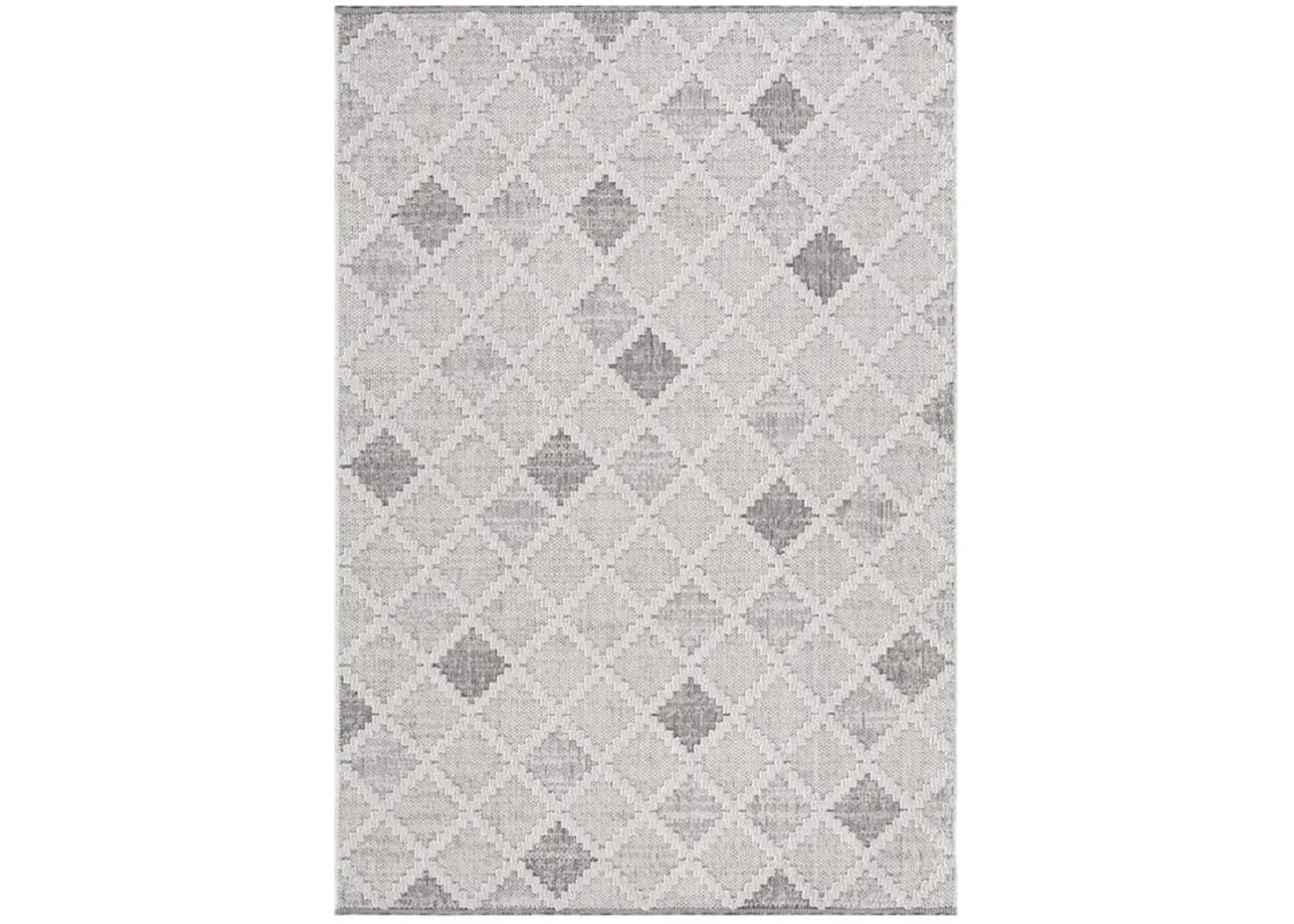 GLOBAL 408 Grey  4' X 6' Small Rectangle Rug