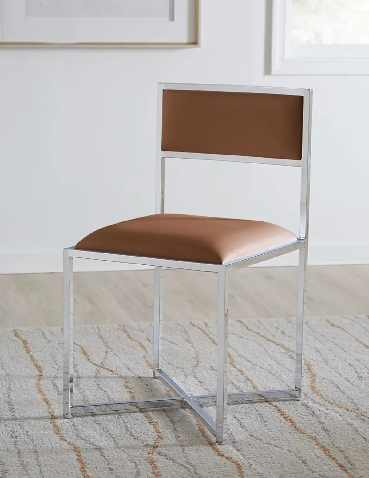 Amalfi X-Base Chair in Cognac