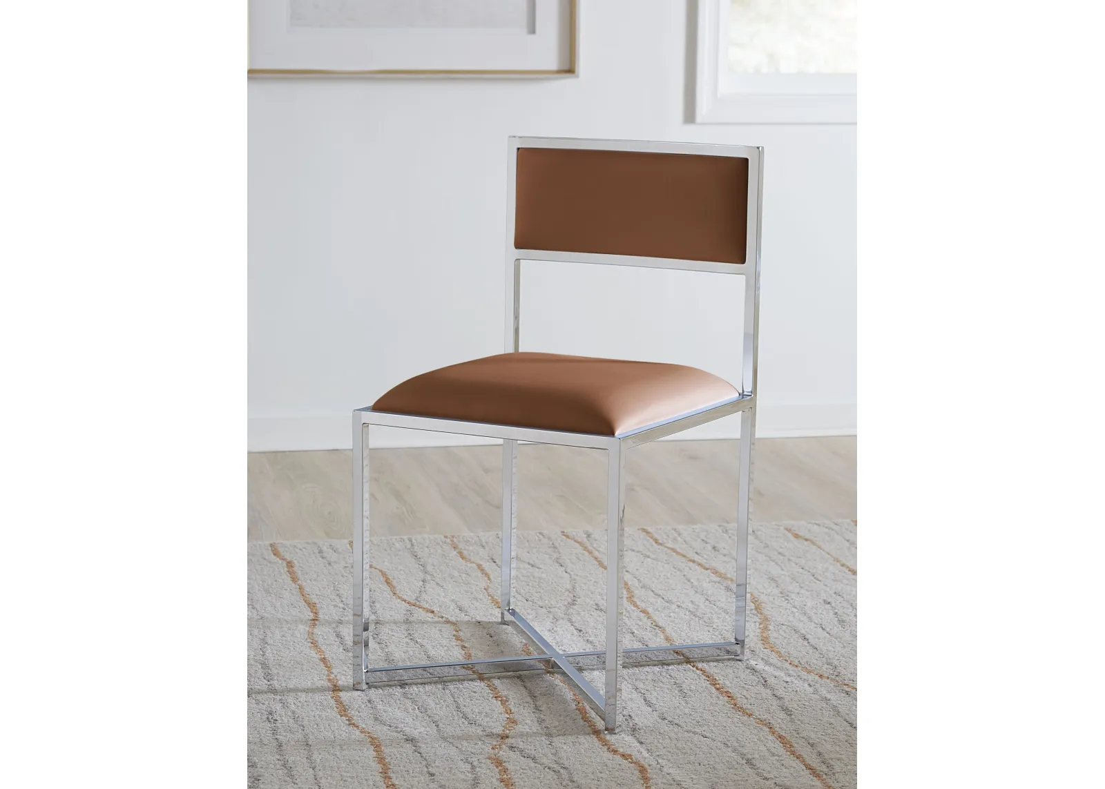 Amalfi X-Base Chair in Cognac