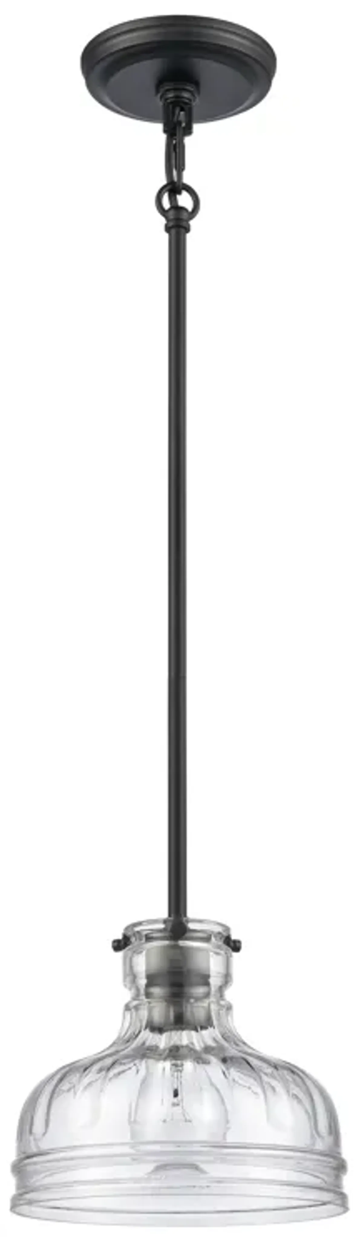 Orinoco 8" Wide 1-Light Mini Pendant - Matte Black