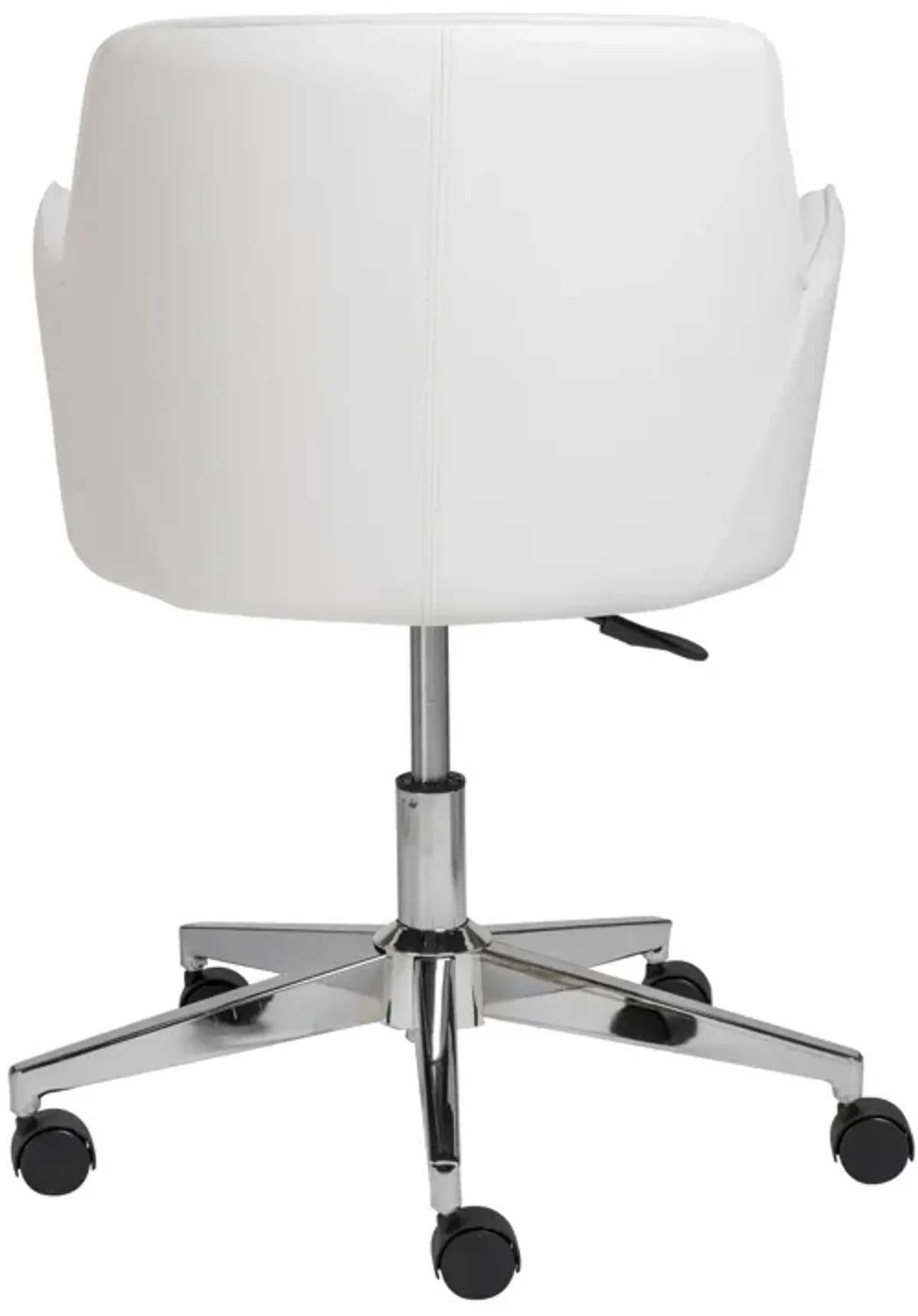 Sunny Pro Office Chair in White with Chrome Base