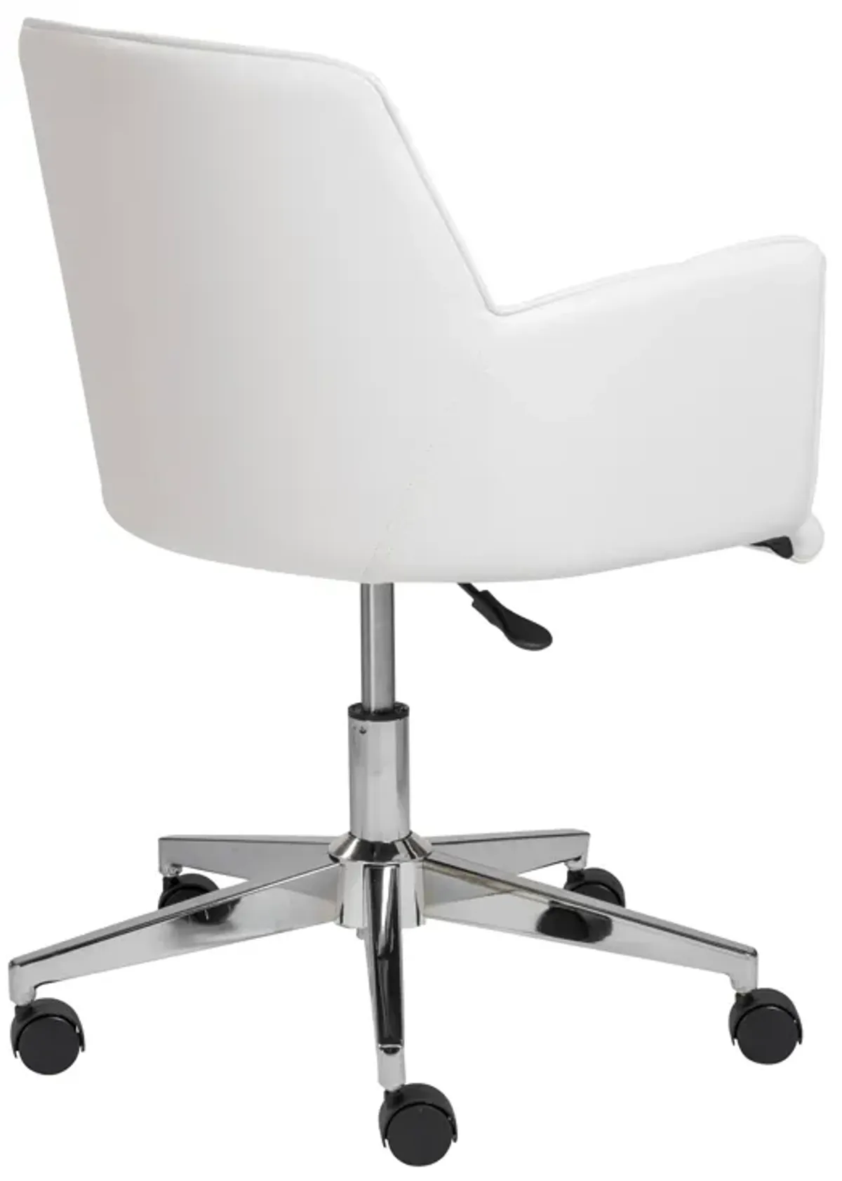 Sunny Pro Office Chair in White with Chrome Base