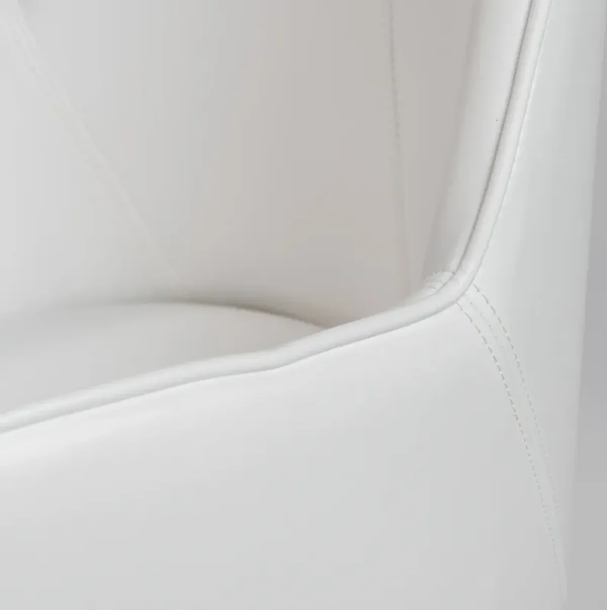 Sunny Pro Office Chair in White with Chrome Base