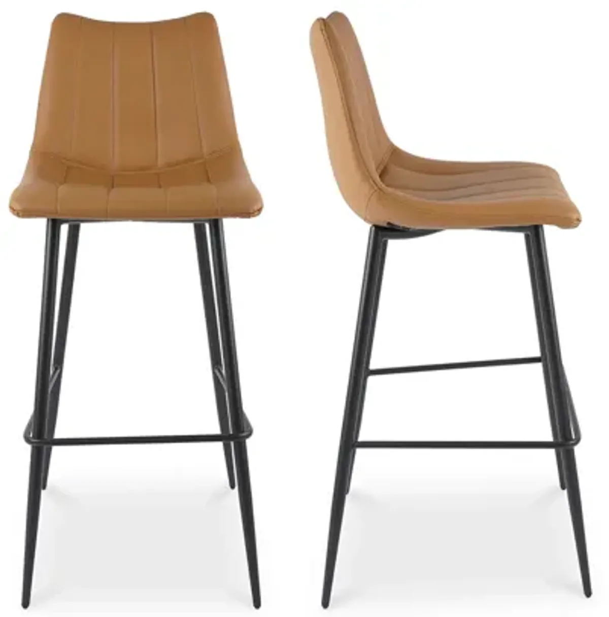 ALIBI BARSTOOL TAN-SET OF TWO