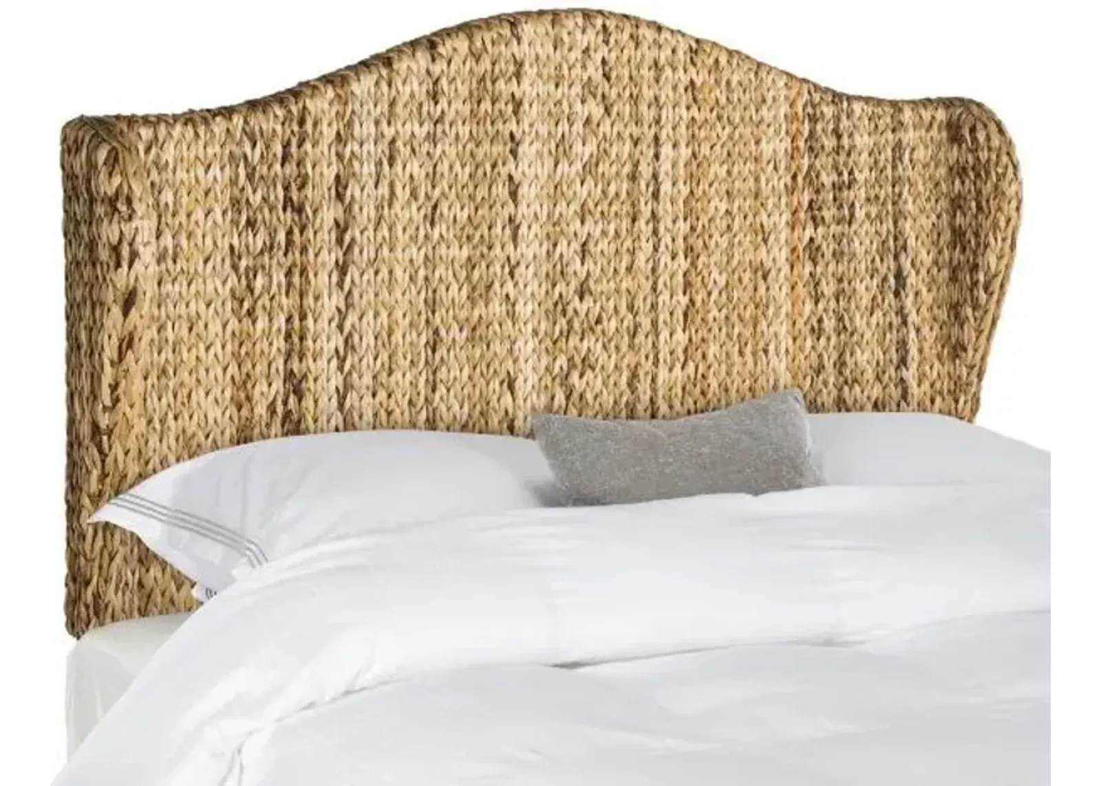 Nadine Natural Winged Headboard