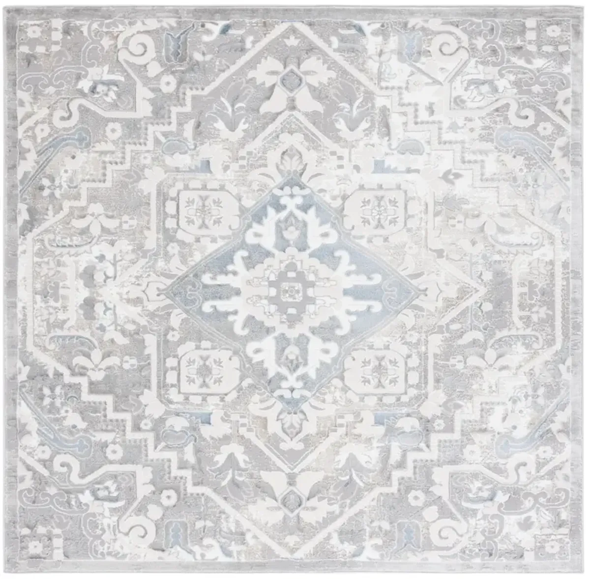 EASTON 100 GREY  6'-7' x 6'-7' Square Square Rug