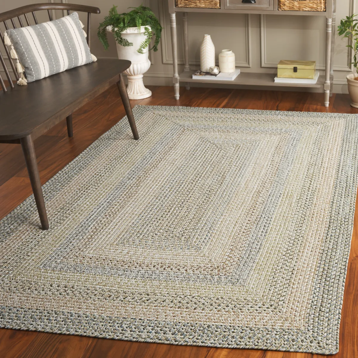 BRAIDED Hand Woven 2' x 3' area rug