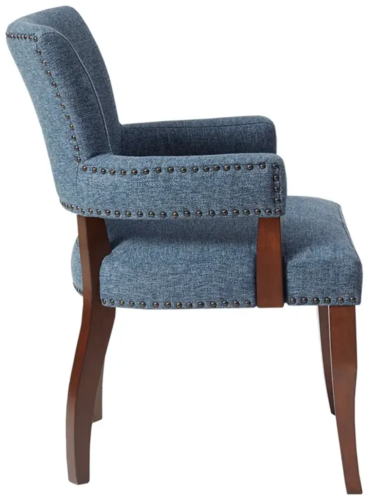 Madison Park Dawson Blue Arm Dining Chair