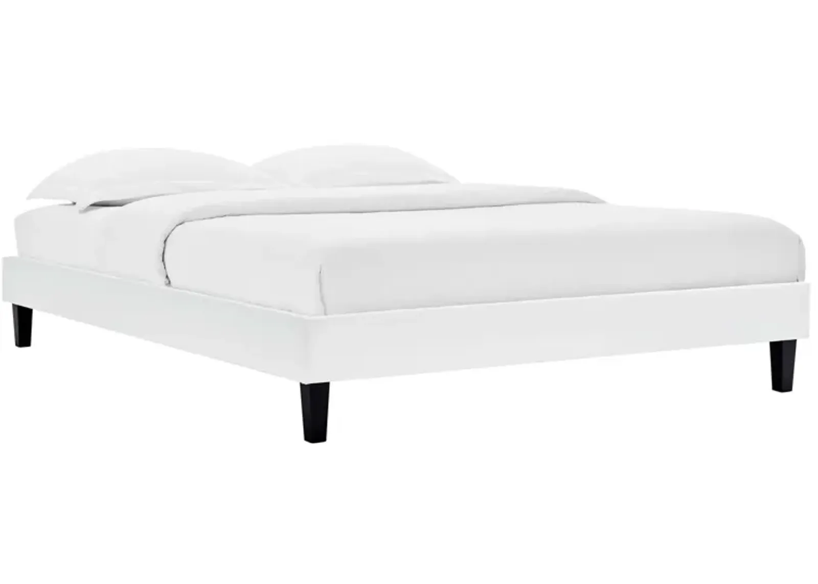 Reign King Performance Velvet Platform Bed Frame