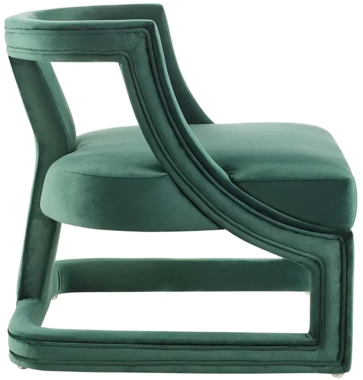 Requisite Accent Lounge Performance Velvet Armchair