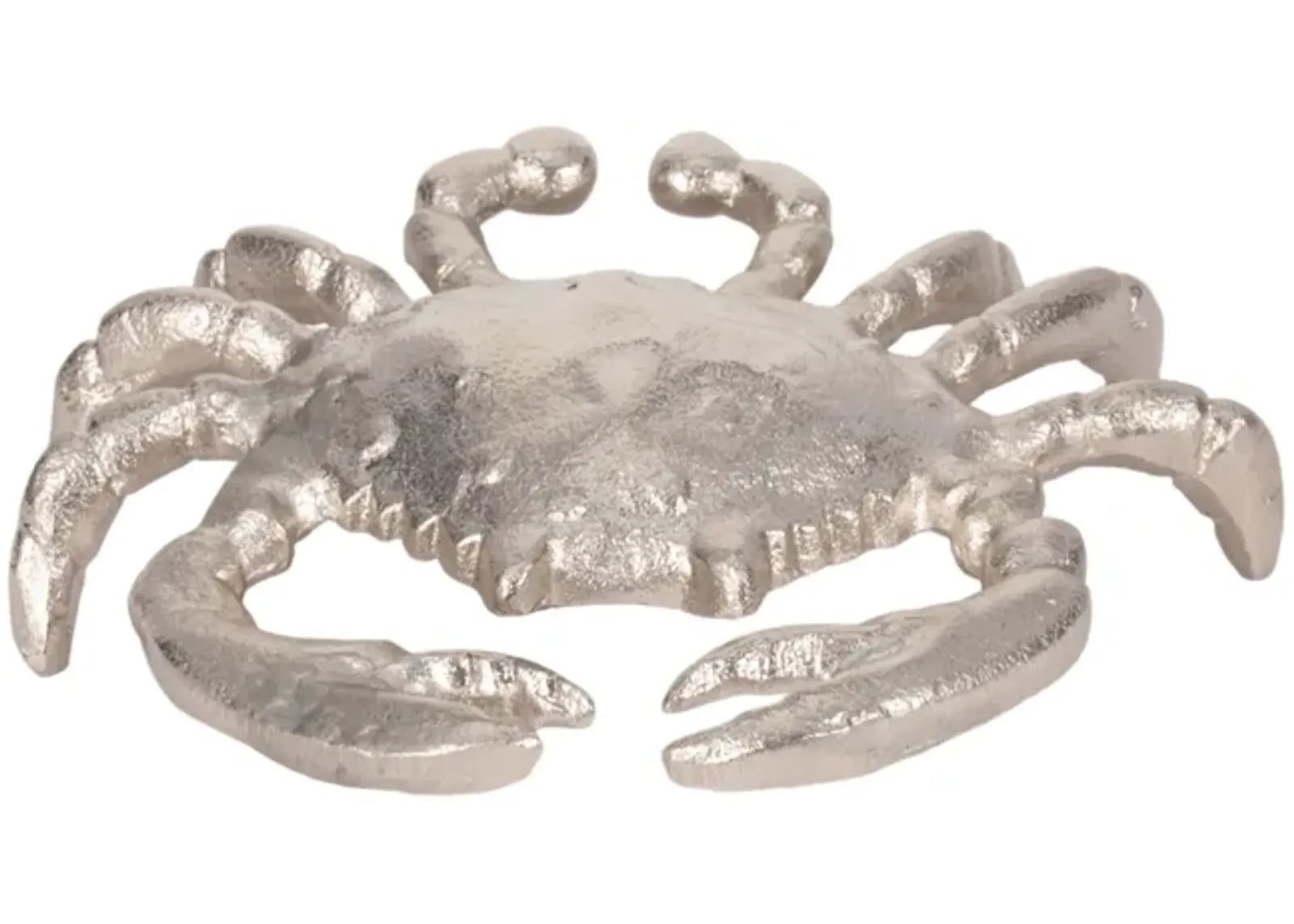 Metal, 7" Crab Deco Silver