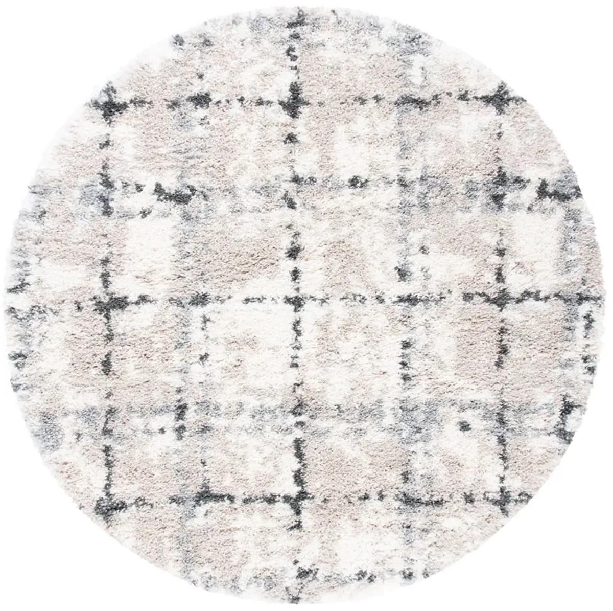 FONTANA SHAG Round Power Loomed 5'-3" X 5'-3" Round Rug