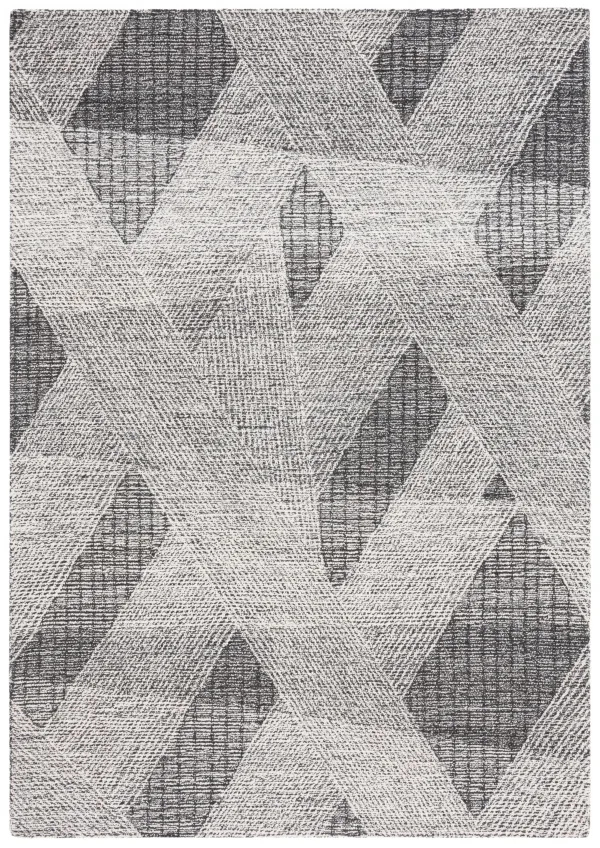 ABSTRACT Hand Tufted 4' x 6' area rug