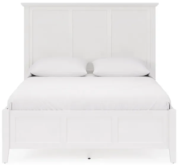 Grace King-Size Three Panel Bed In Snowfall White