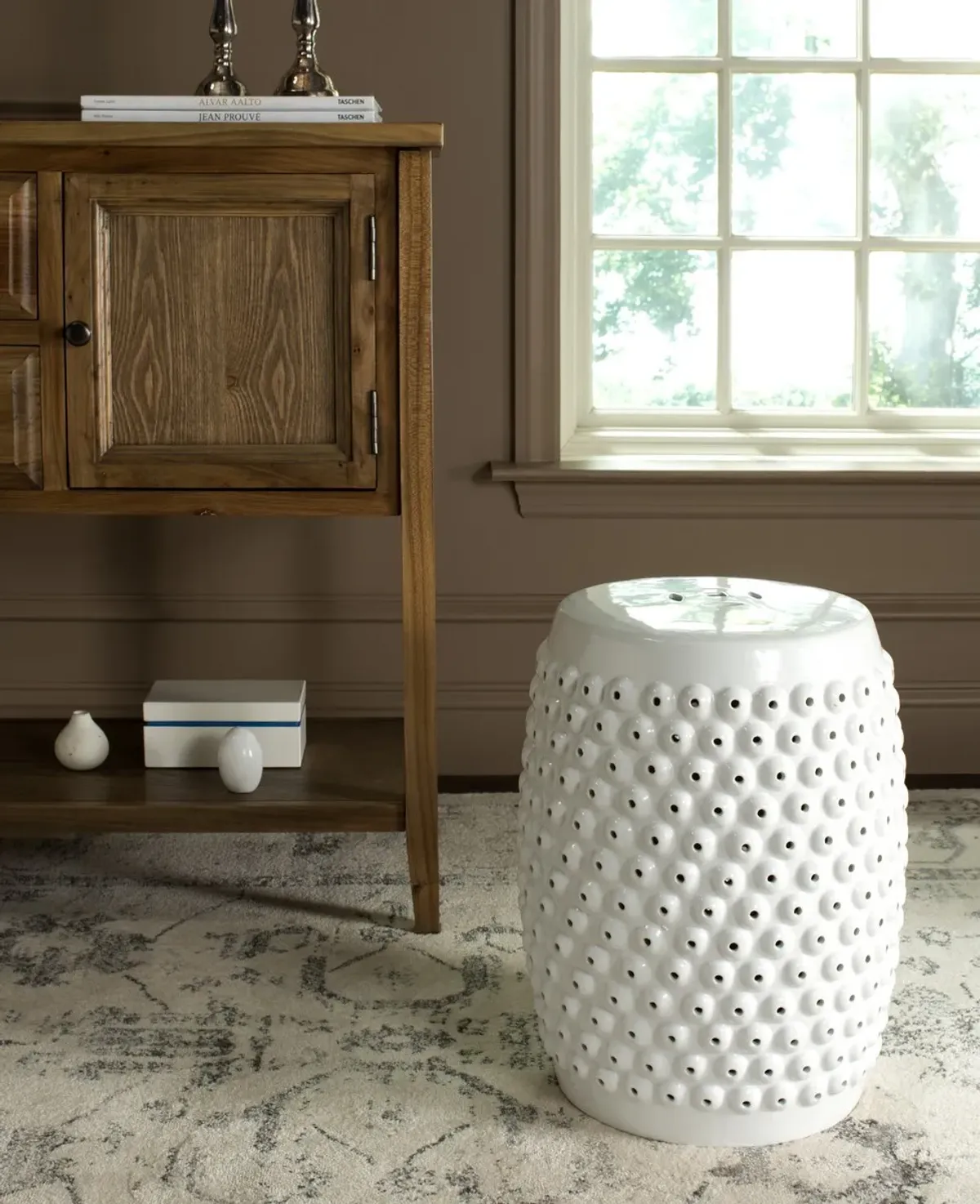 Stella Nail Head Stool