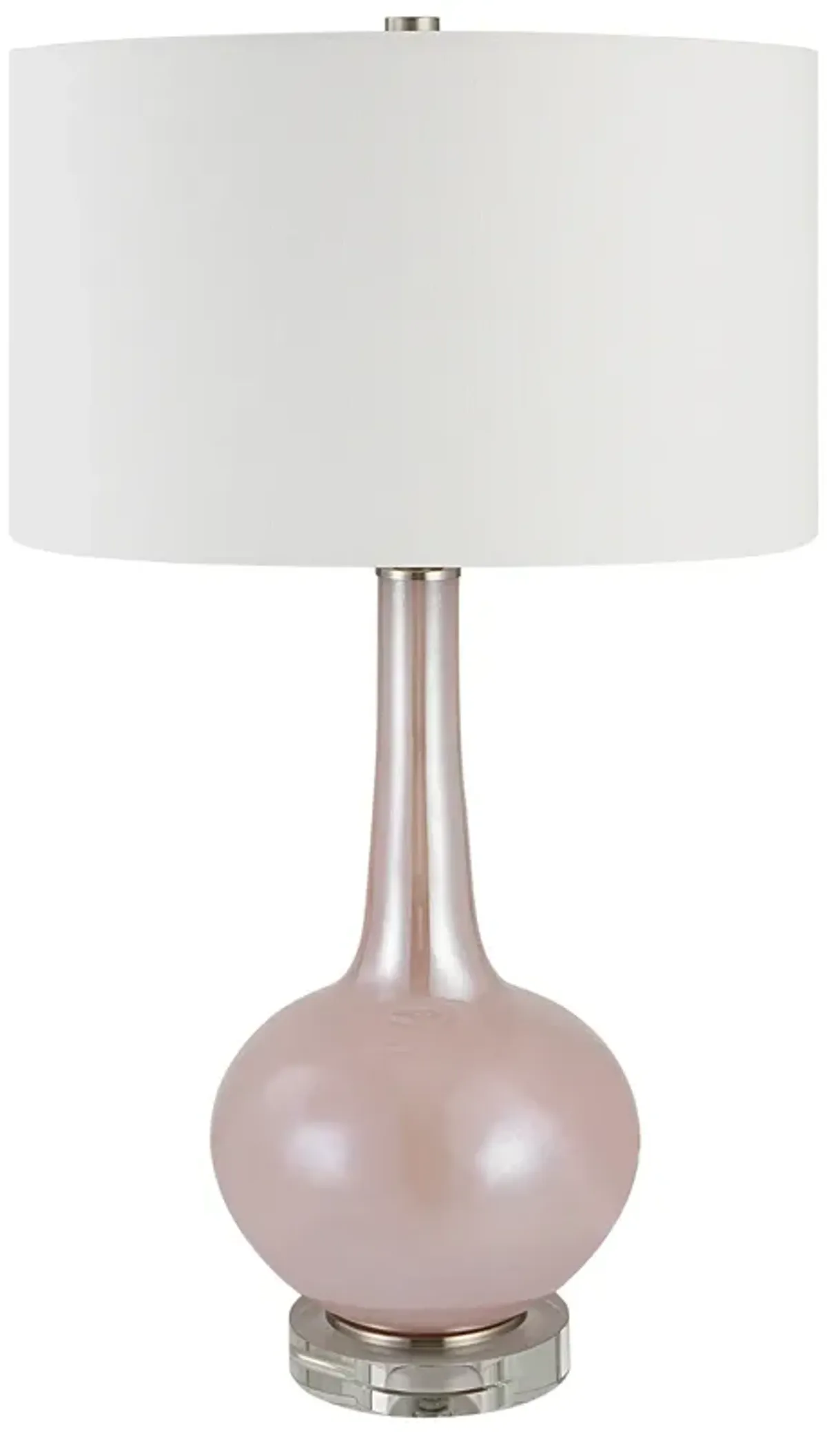 Rosa Pink Glass Table Lamp