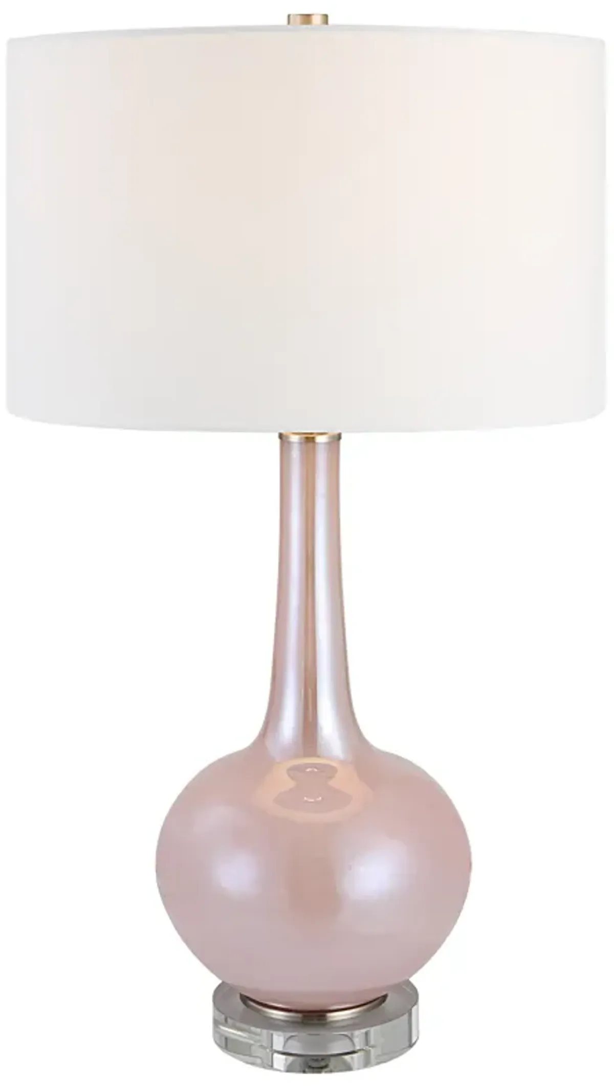 Rosa Pink Glass Table Lamp