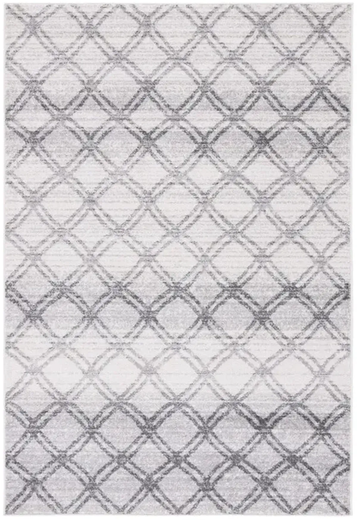 Adirondack Contemporary Silver / Charcoal 6' X 9' Powerloomed Rug