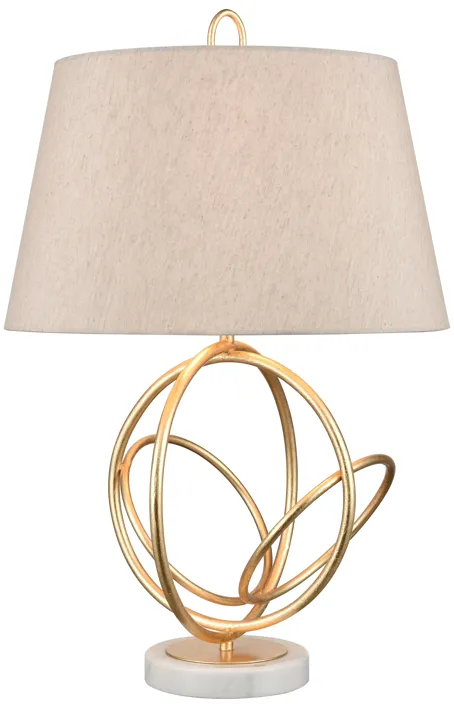 Morely 26'' High 1-Light Table Lamp - Gold Leaf - Includes LED Bulb