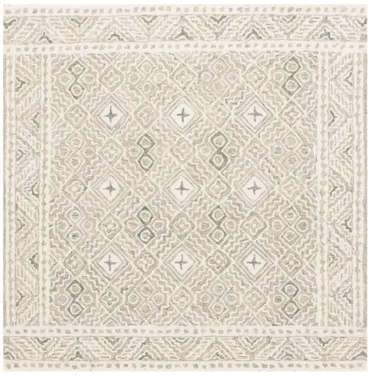 MICRO-LOOP Hand Tufted 5' x 5' Square area rug