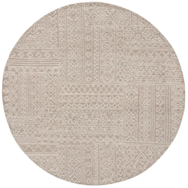 MICRO-LOOP Hand Tufted 6' x 6' Round area rug