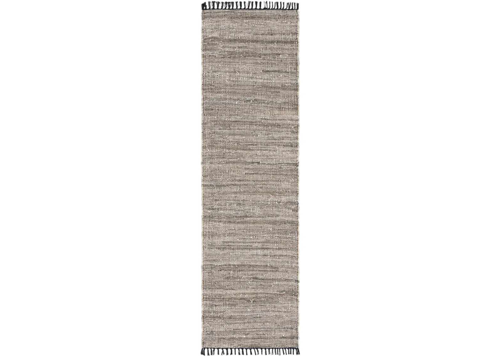 RAG RUG 301 BEIGE  2'-3' x 8' Runner Rug