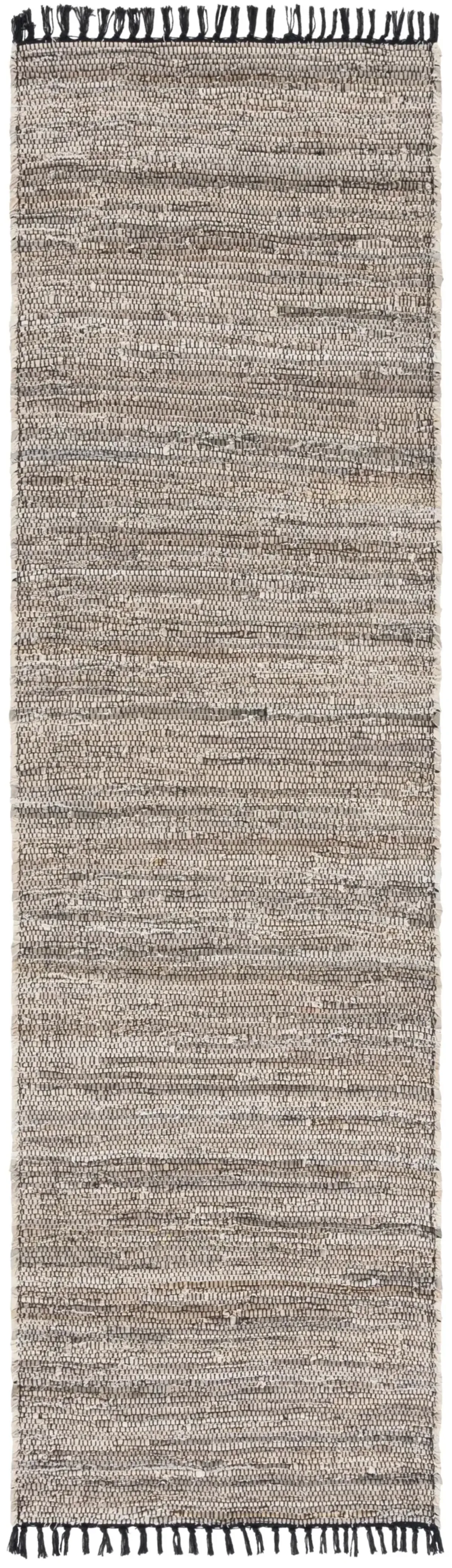 RAG RUG 301 BEIGE  2'-3' x 8' Runner Rug