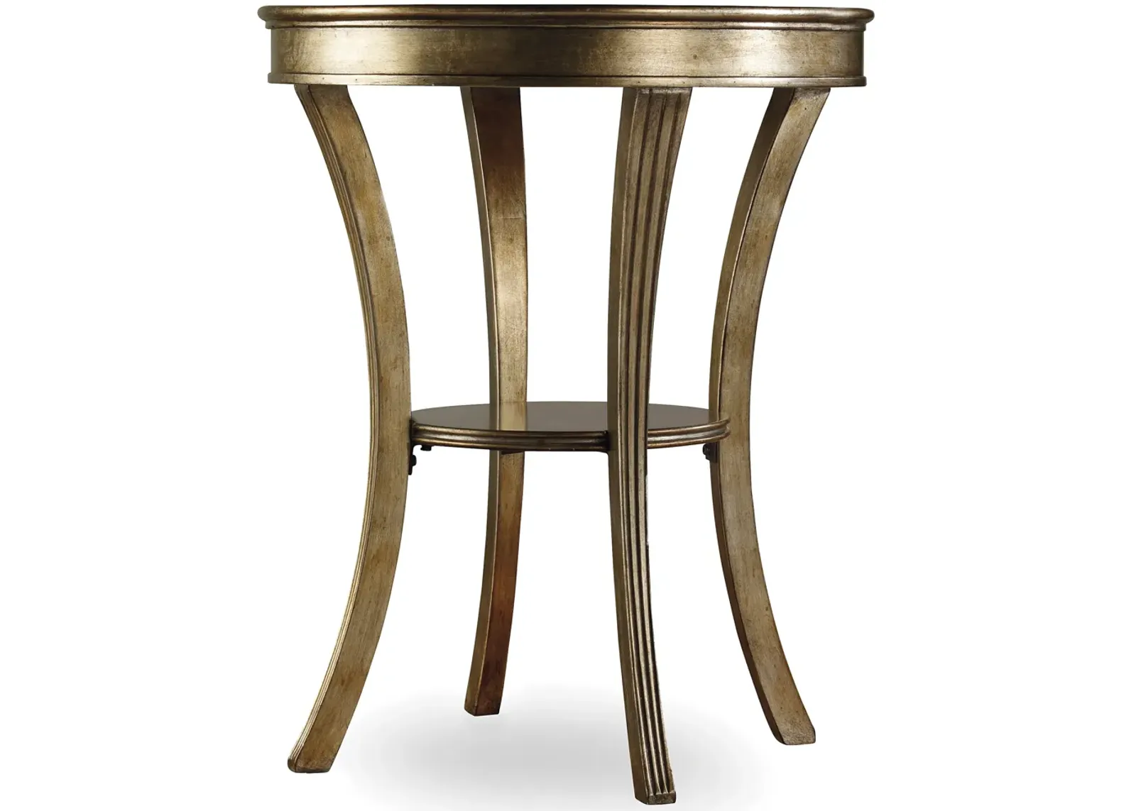 Sanctuary Round Mirrored Accent Table - Visage