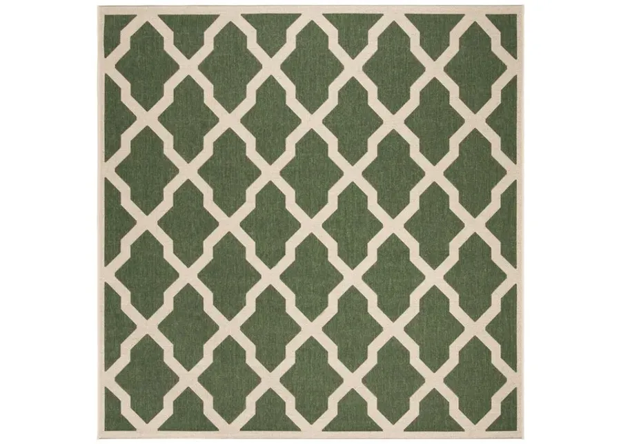 LINDEN 122 Collection LND122Y-6SQ Green / Creme 6'-7" X 6'-7" Square