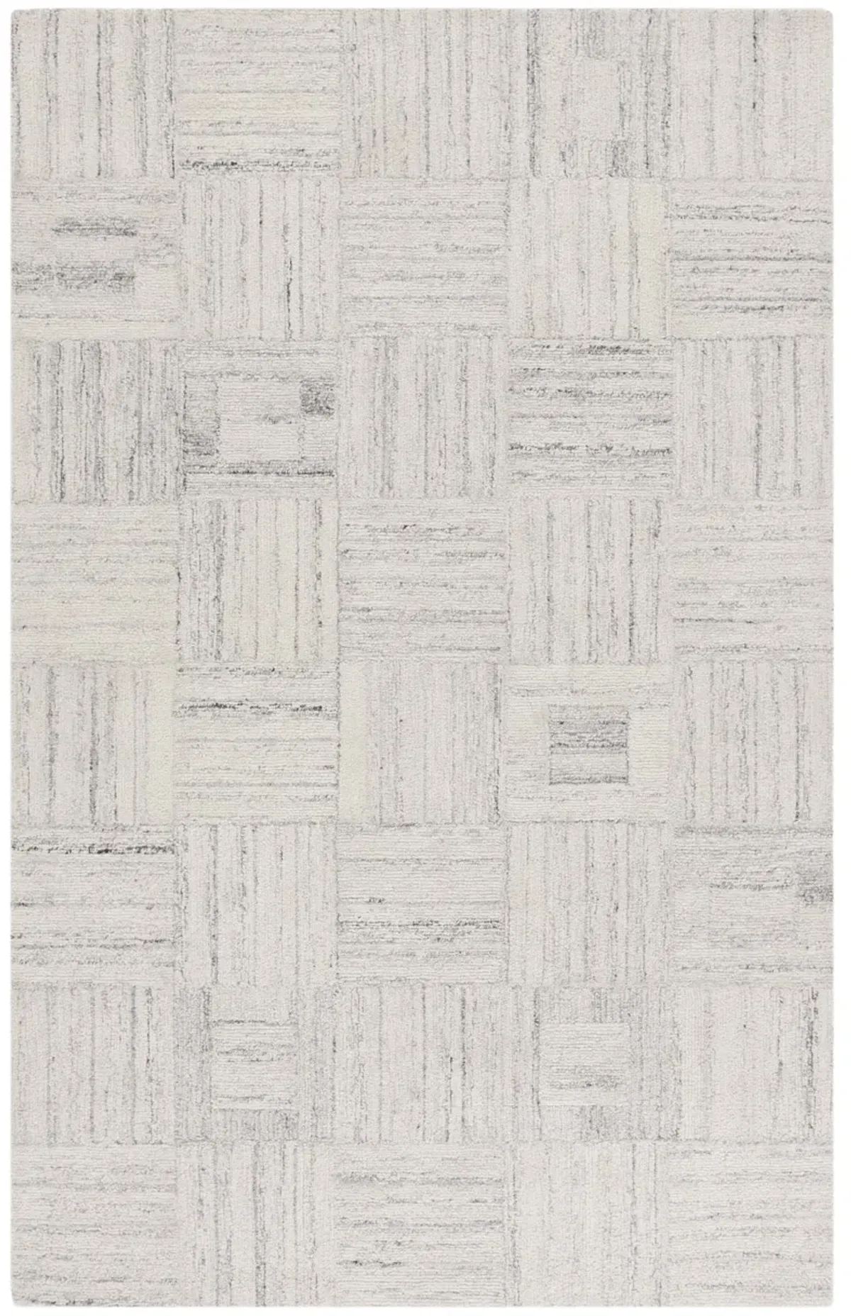 ABSTRACT Hand Tufted 5' x 8' area rug