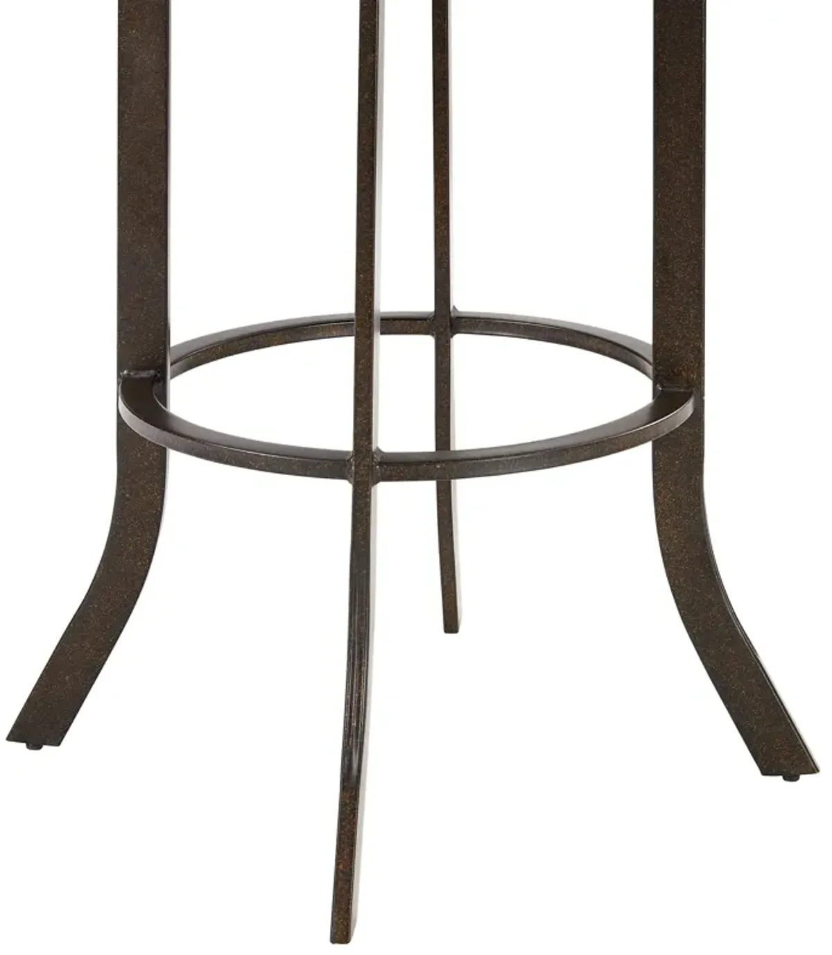 Pharaoh Swivel 30" Auburn Bay and Brown Faux Leather Bar Stool