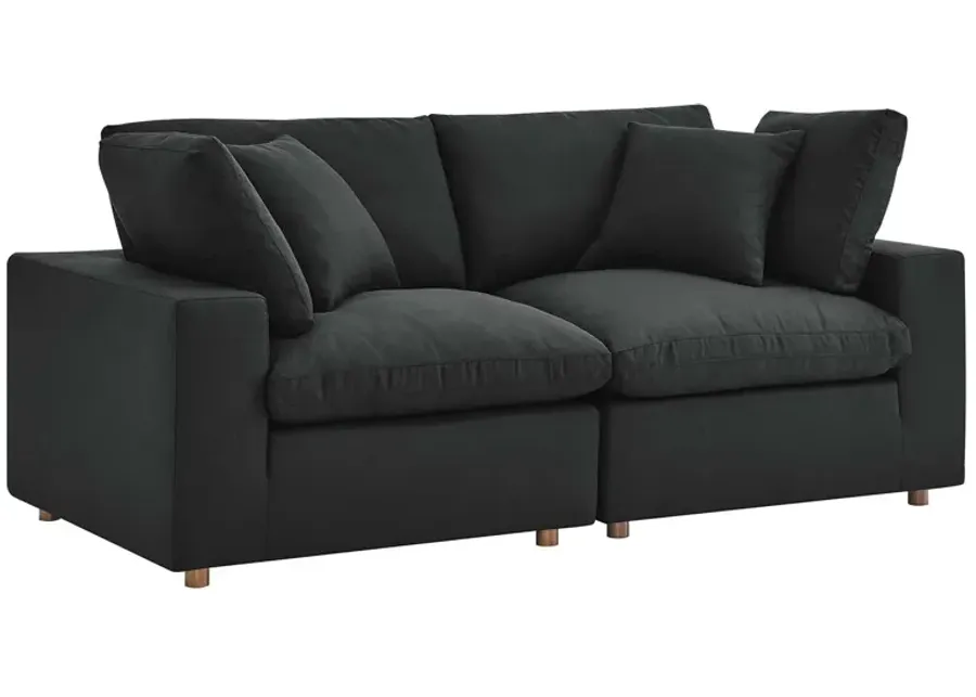 Commix Down Filled Overstuffed 2 Piece Sofa