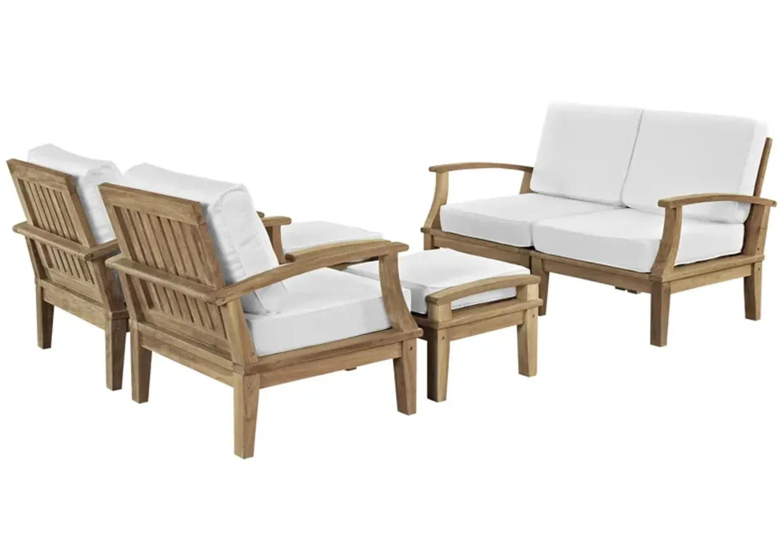 Marina 6 Piece Outdoor Patio Teak Set